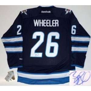  Blake Wheeler Autographed Jersey   Winnipeg Jets Reebok 